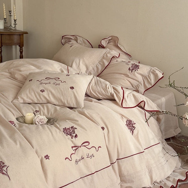 Simple Life Floral Bedding Set