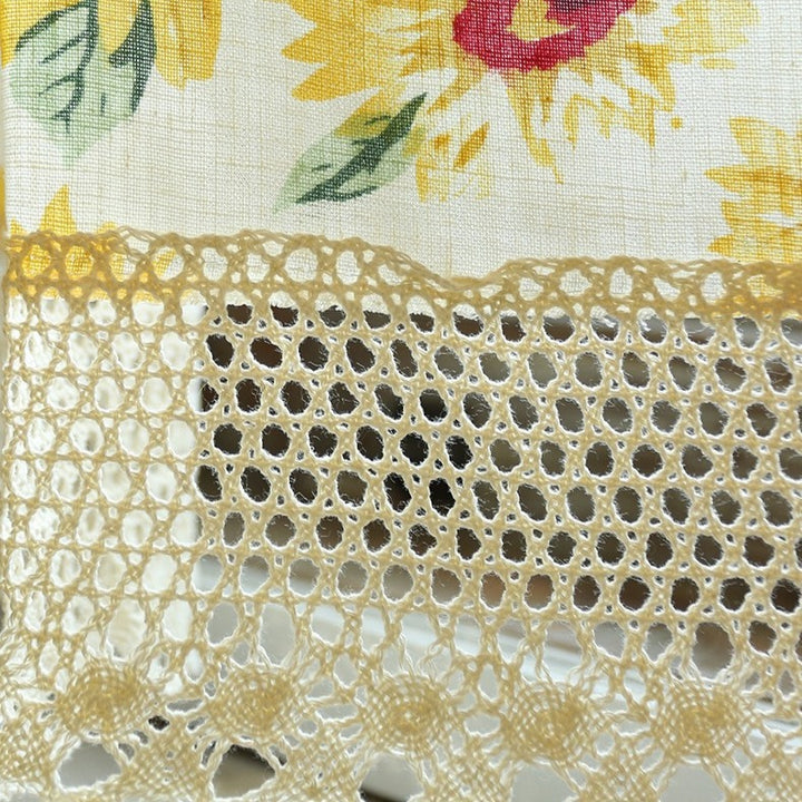 Sunflowers Yellow Cabinet Curtain