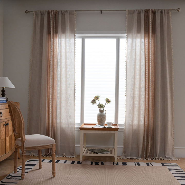 Farmhouse Tassel Curtain