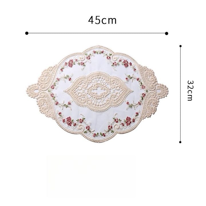 Vintage Garden Embroidered Coaster Set