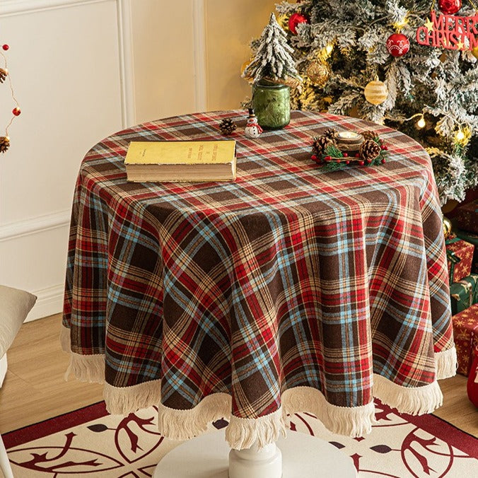 Tartan Tassel Tablecloth