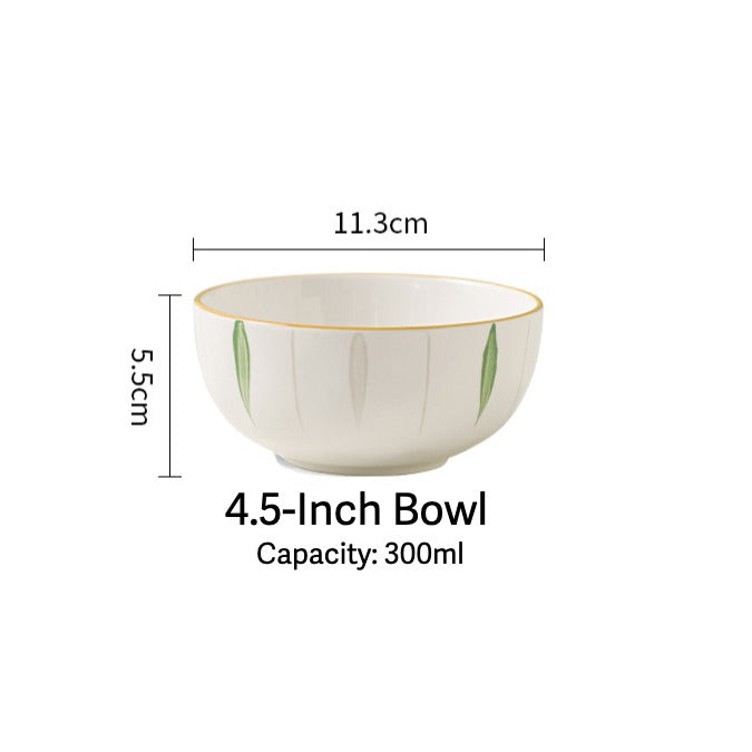 Spring Leaves Dinnerware Set