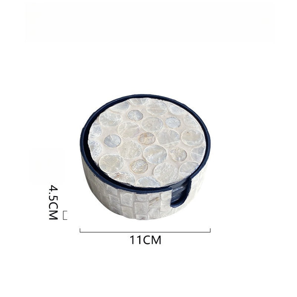 Pearl Shell Coaster Set