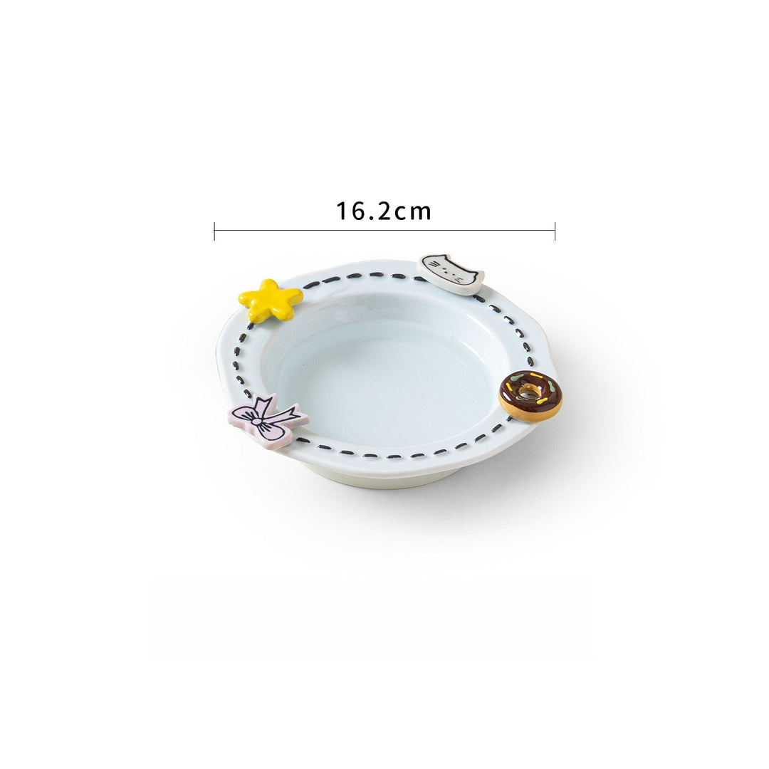 Donut & Star Pet Bowl