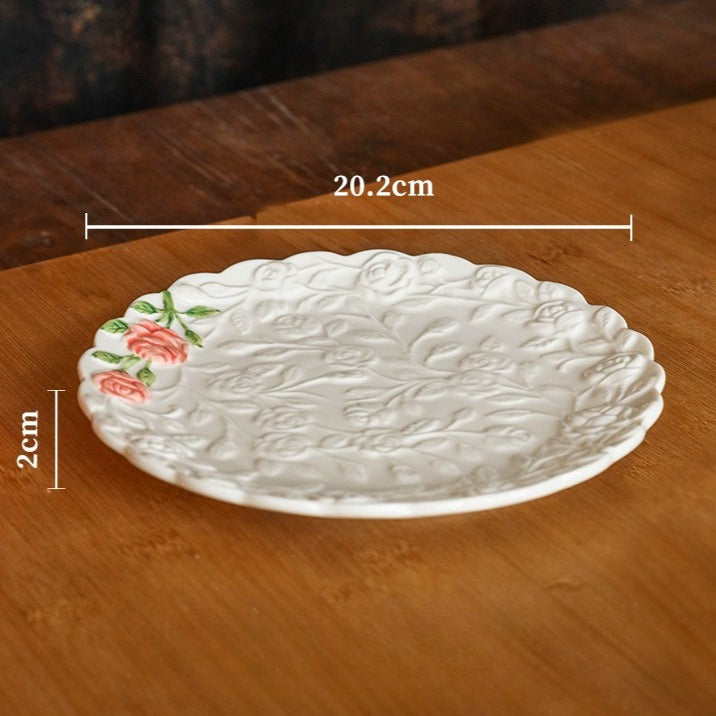 Floral Dream Rose Plate