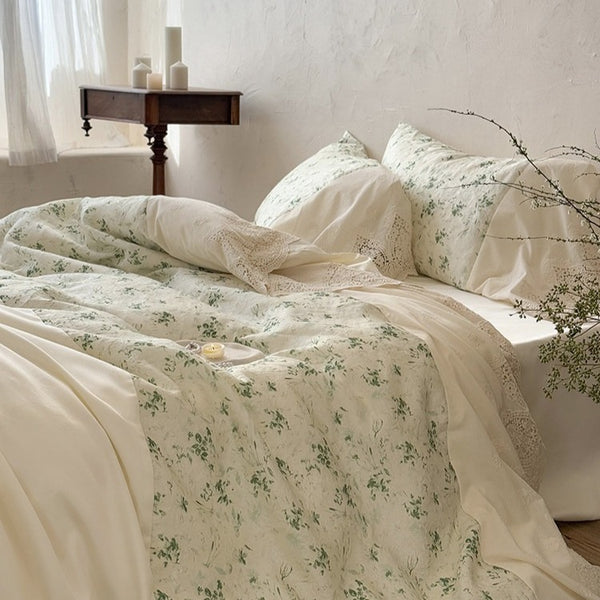 Sunlit Garden Lace Bedding Set