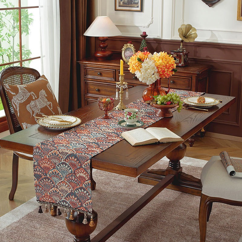 Peacock Table Runner