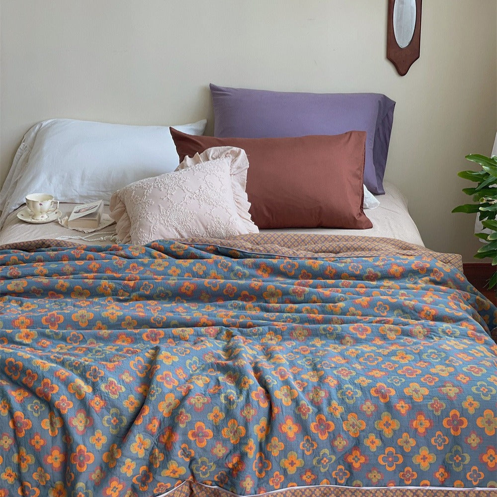 Kaleidoscope Summer Quilted Blanket