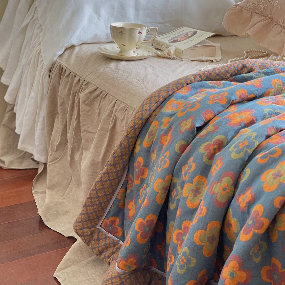 Kaleidoscope Summer Quilted Blanket