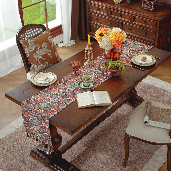 Peacock Table Runner