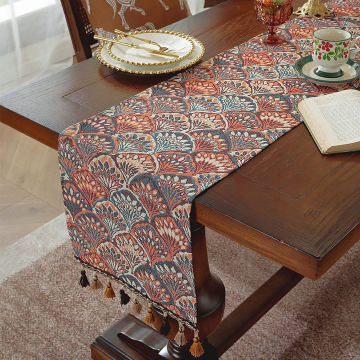 Peacock Table Runner