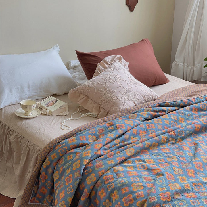 Kaleidoscope Summer Quilted Blanket