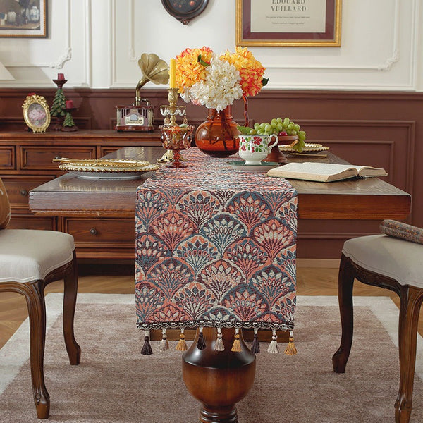 Peacock Table Runner