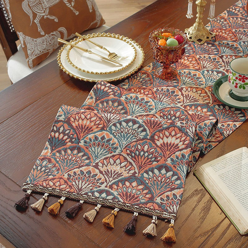 Peacock Table Runner