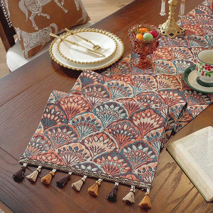 Peacock Table Runner