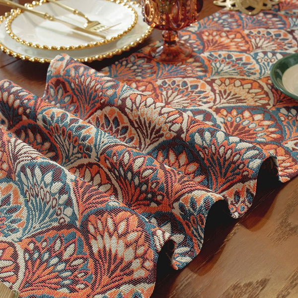 Peacock Table Runner