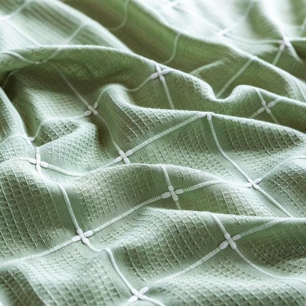 Sunlit Check Fringe Curtain