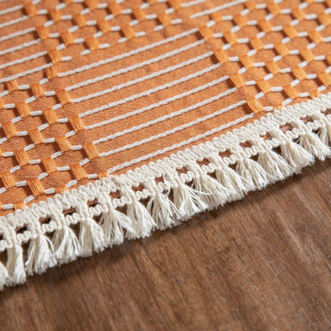 Vintage Geo Weave Tablecloth