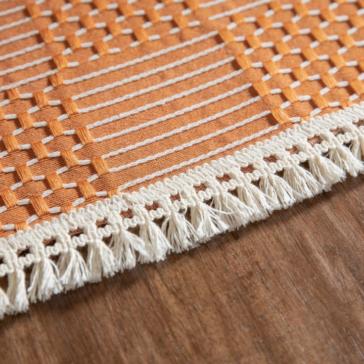 Vintage Geo Weave Tablecloth