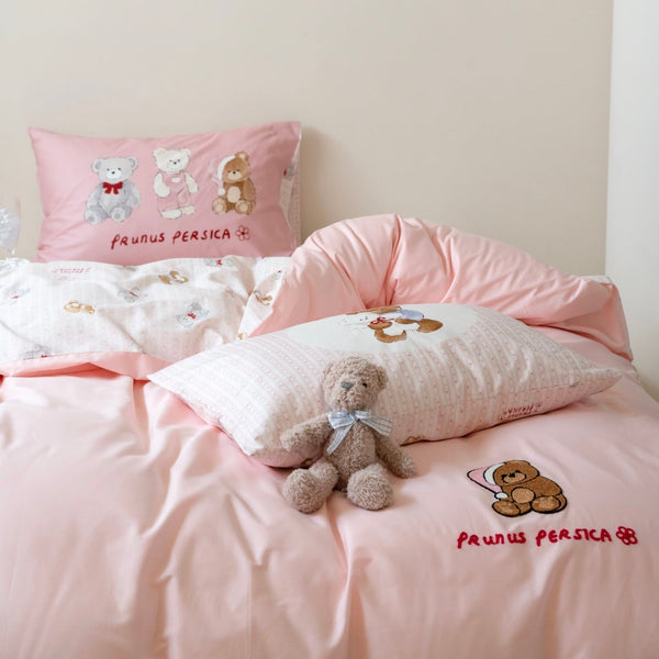 Pink Teddy Dreams Bedding Set