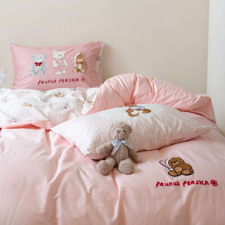 Pink Teddy Dreams Bedding Set