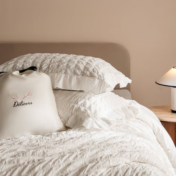 Cream Puff Quilt Cover Set