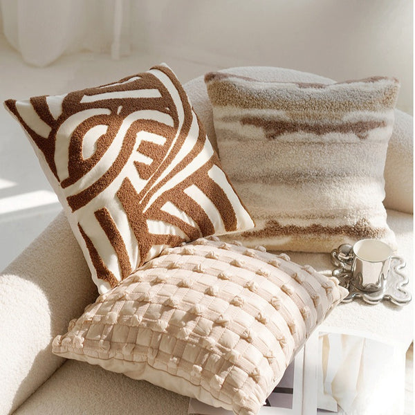 Brown Maze Cushion