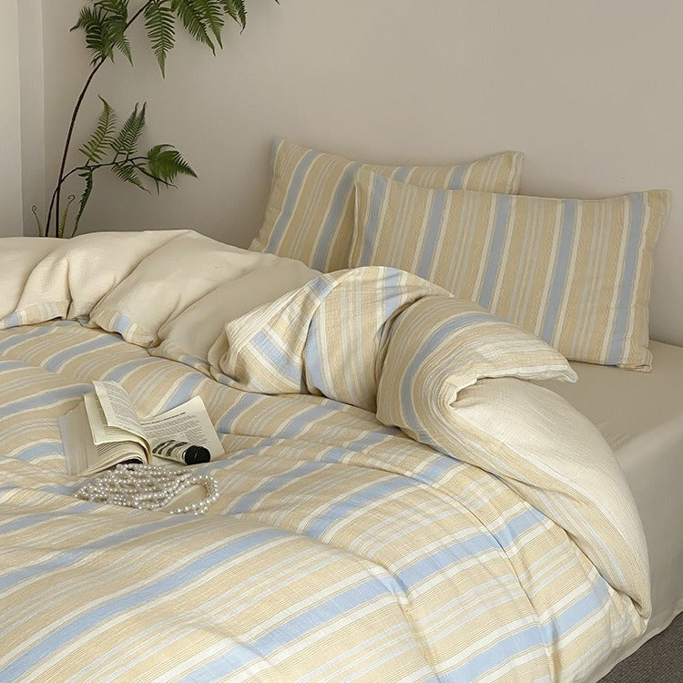 Springtime Striped Bedding Set