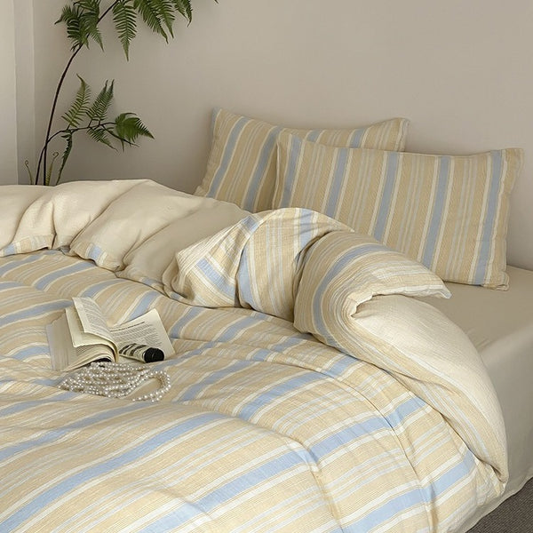 Springtime Striped Bedding Set