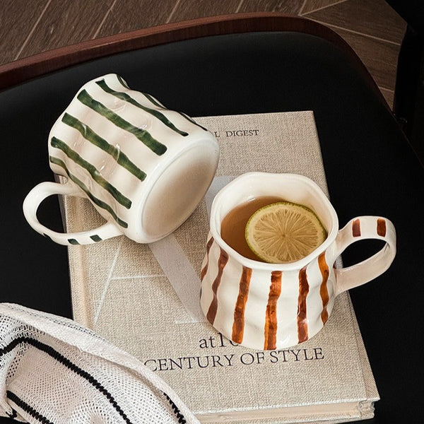 Earth Stripe Wavy Mug