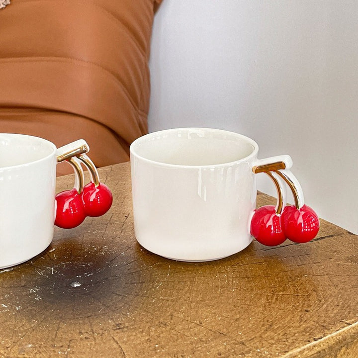 Cherry Pop Handle Mug