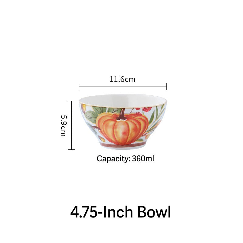 Pumpkin Ceramic Dinnerware Set