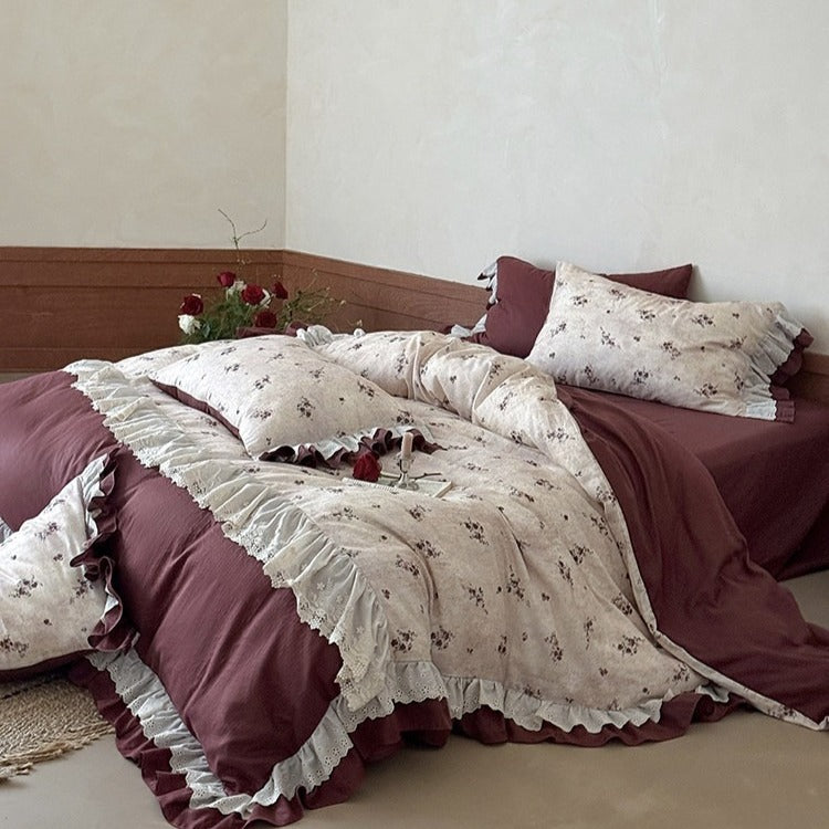 French Cottage Ruffle Bedding Set
