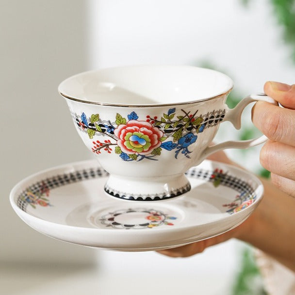 Blooming Peony Lace Teacup Set