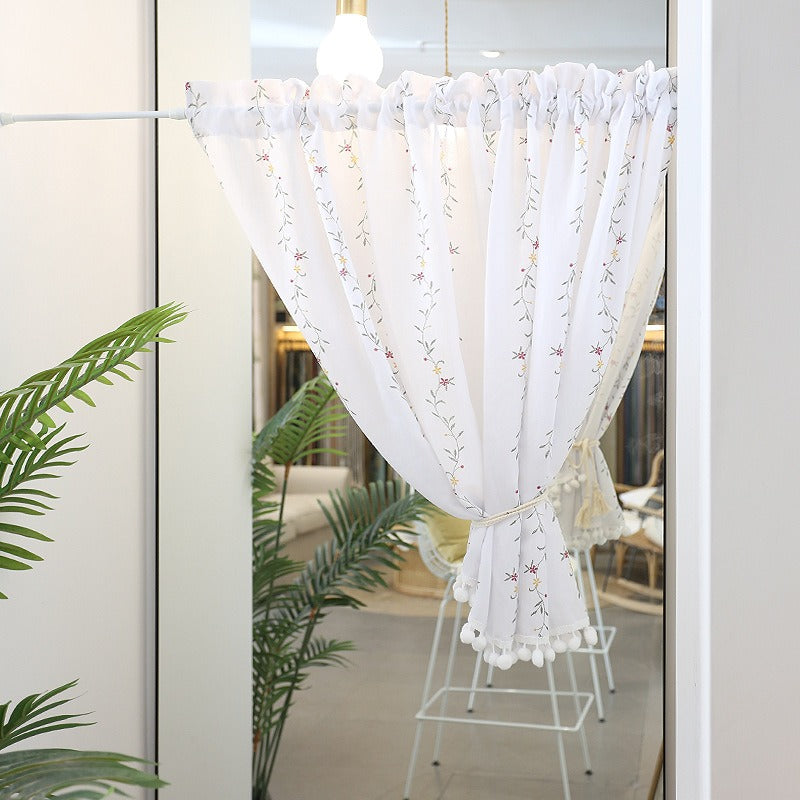 Floral Garden Cabinet Curtain