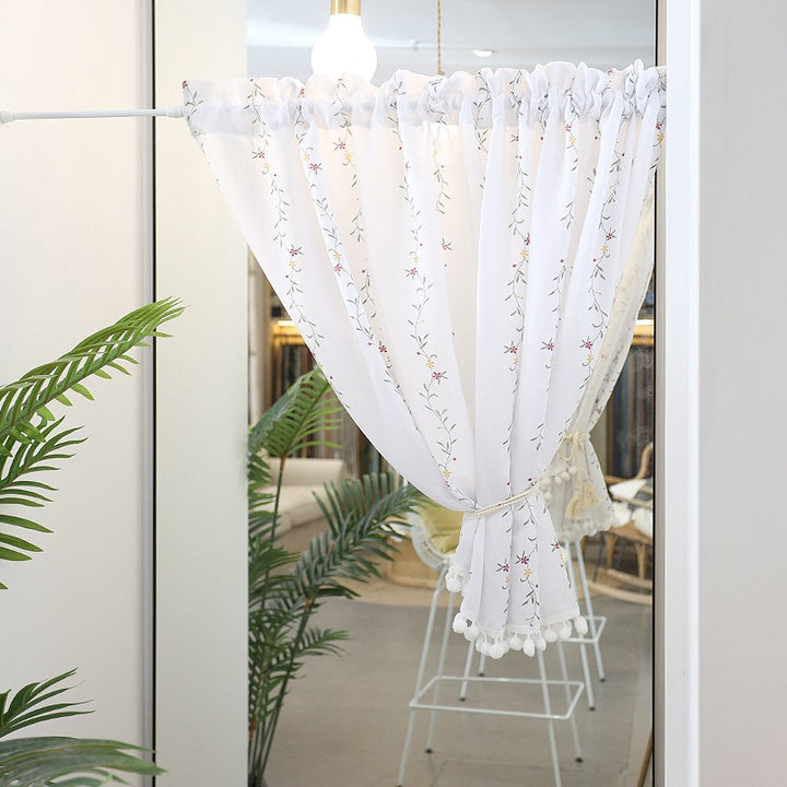 Floral Garden Cabinet Curtain