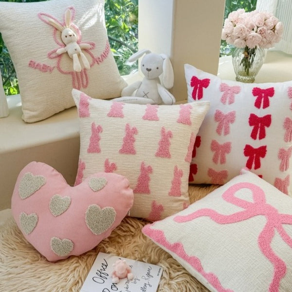 Candy Bow Bunny Plush Cushion