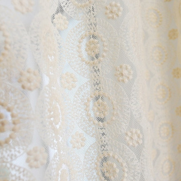 Courtly Embroidered Cabinet Curtain