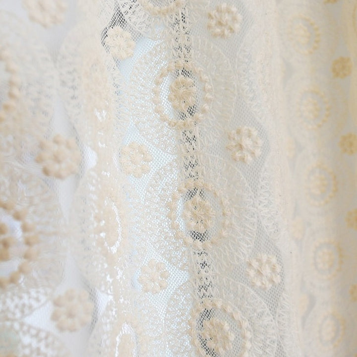 Courtly Embroidered Cabinet Curtain