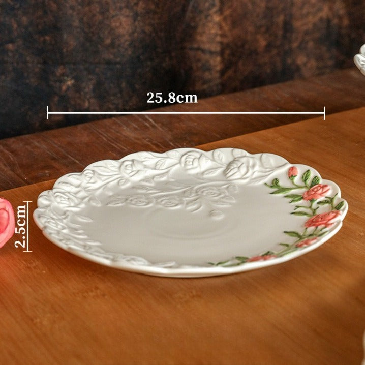 Floral Dream Rose Plate