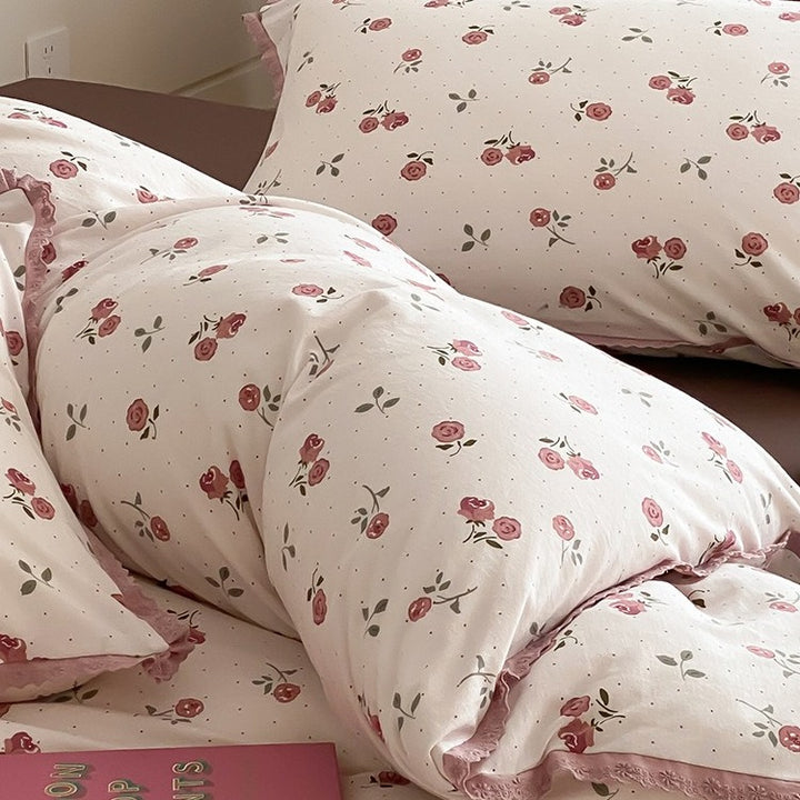Pink Rose Bedding Set