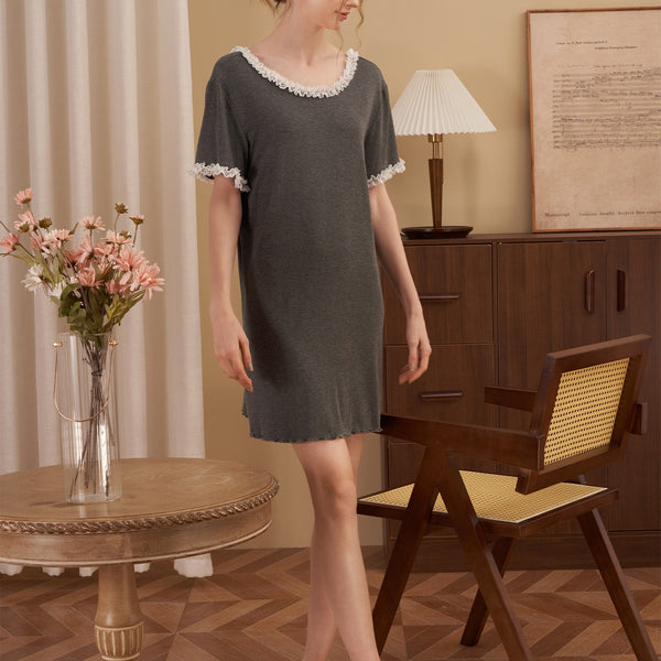 Only You White Lace Nightgown Dress