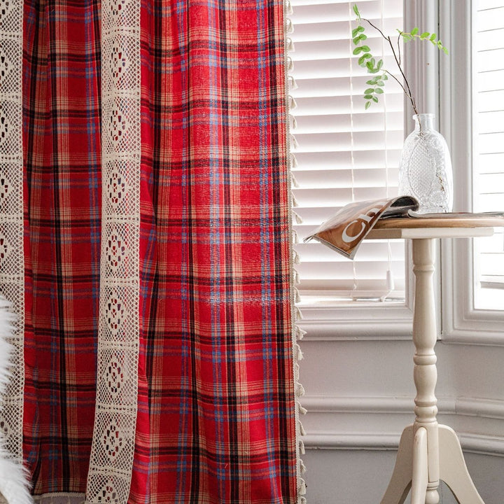 Tartan Lace Curtain