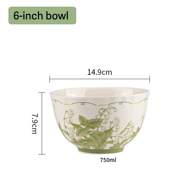 Bellflower Ceramic Dining Set