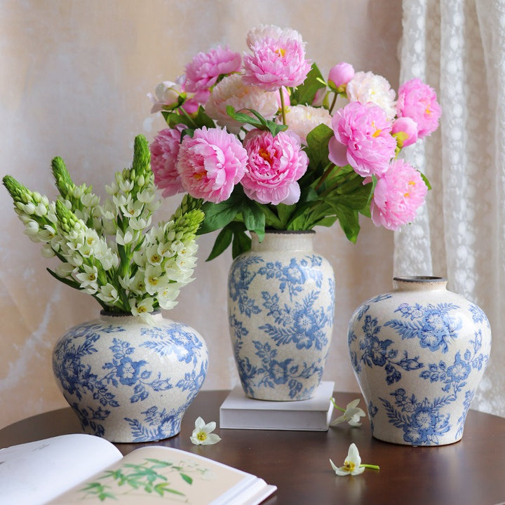 Blue Countryside Ceramic Vase Collection