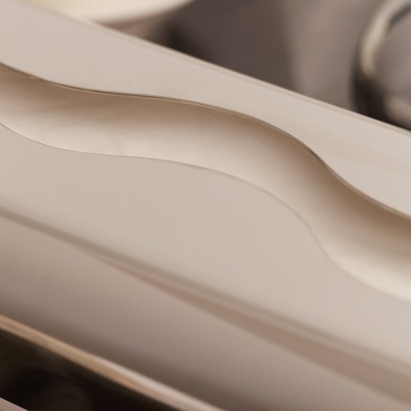 Silver Wave Tissue Box Decor
