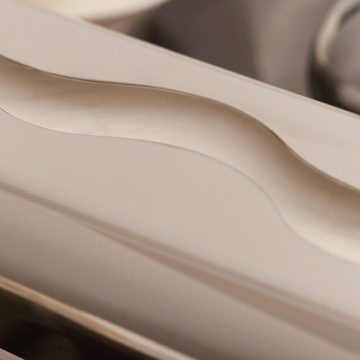Silver Wave Tissue Box Decor