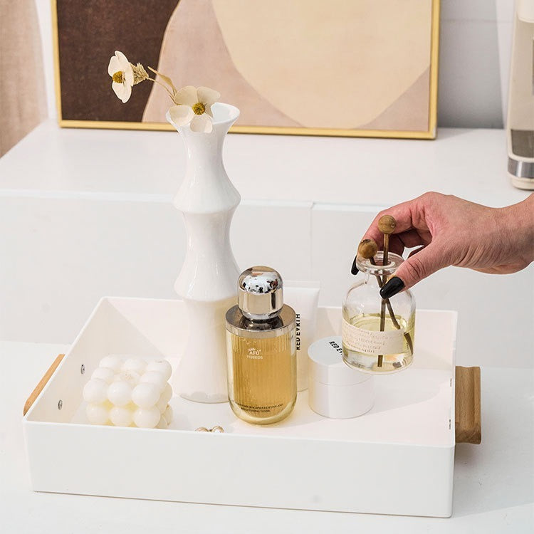 Minimalist Wooden Handle Tray