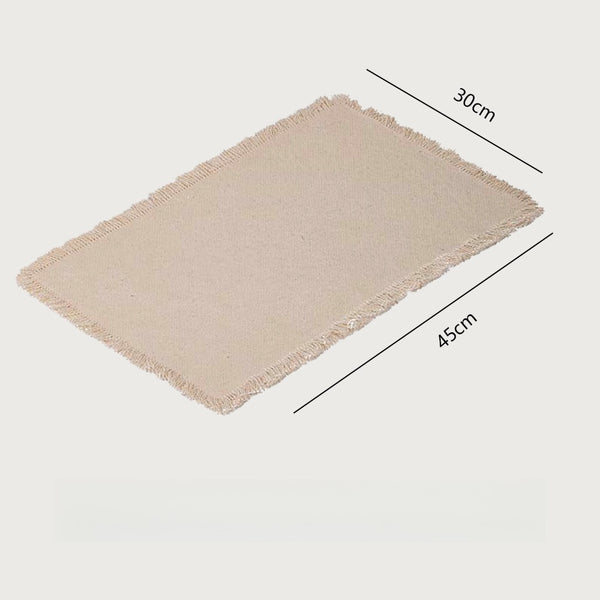 Everyday Tassel Canvas Placemat Set