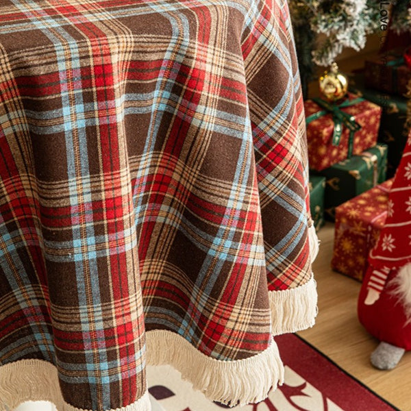 Tartan Tassel Tablecloth